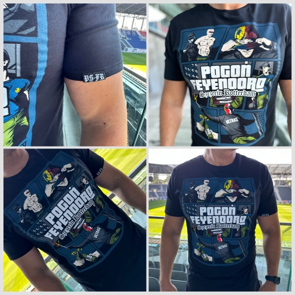 T-Shirt Pogoń - Feyenoord  ( Szczecin-Rotterdam )